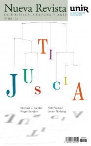 Portada del número 168 de Nueva Revista titulada "Justicia"