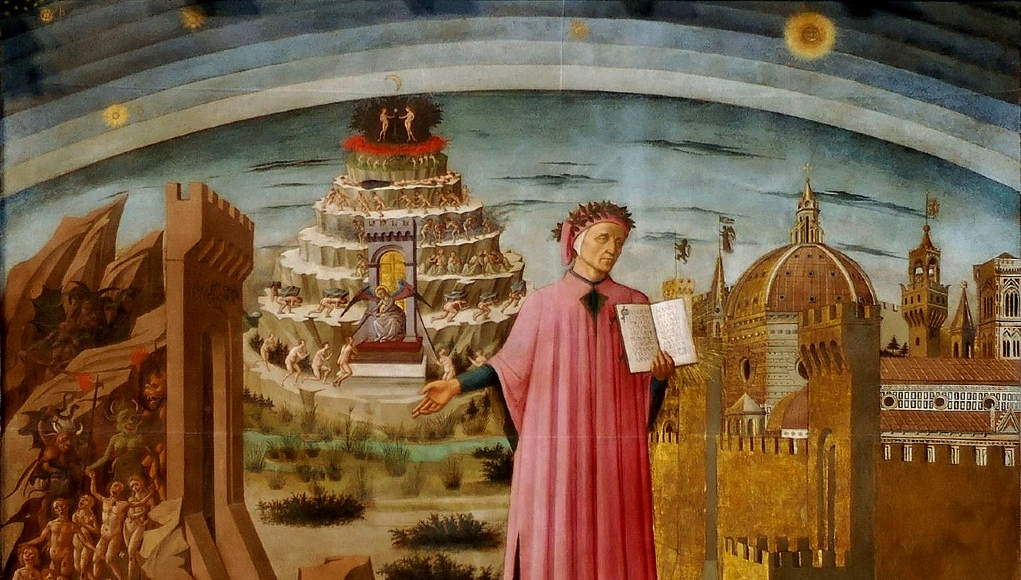 Alegoría sobre Dante por Domenico de Michelino. © Wikipedia