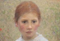 Foto: Fragmento de «Brown eyes», obra de George Clausen