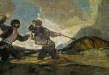 «Duelo a garrotazos», de Goya. Foto: Wikimedia Commons