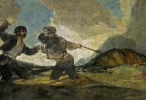 «Duelo a garrotazos», de Goya. Foto: Wikimedia Commons