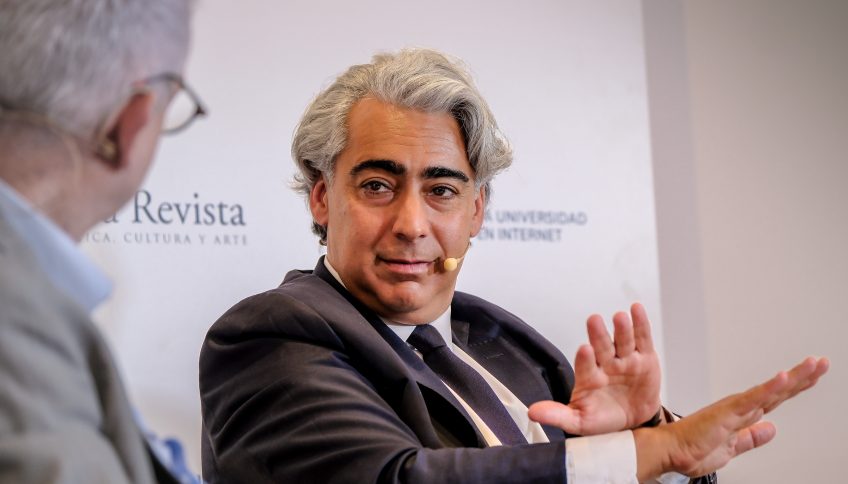 Marco Enríquez-Ominami, en el Foro Nueva Revista. Foto: Federico Marín Bellón