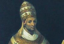 Retrato de Juan XXII por Henri Serrur, siglo XIX (realizado a partir de una miniatura de 1316). Wikimedia Commons
