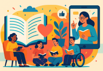 Imagen generada con ChatGPT que acompaña al artículo «La reinvención de los clubes de lectura»