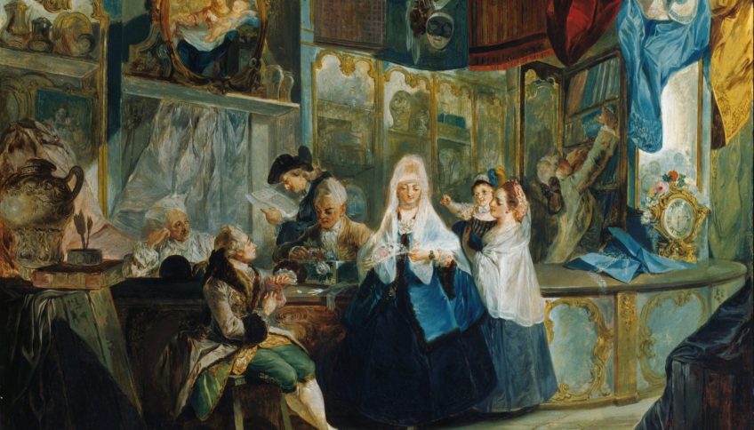 «La tienda», de Luis Paret y Alcázar (Museo Lázaro Galdiano).