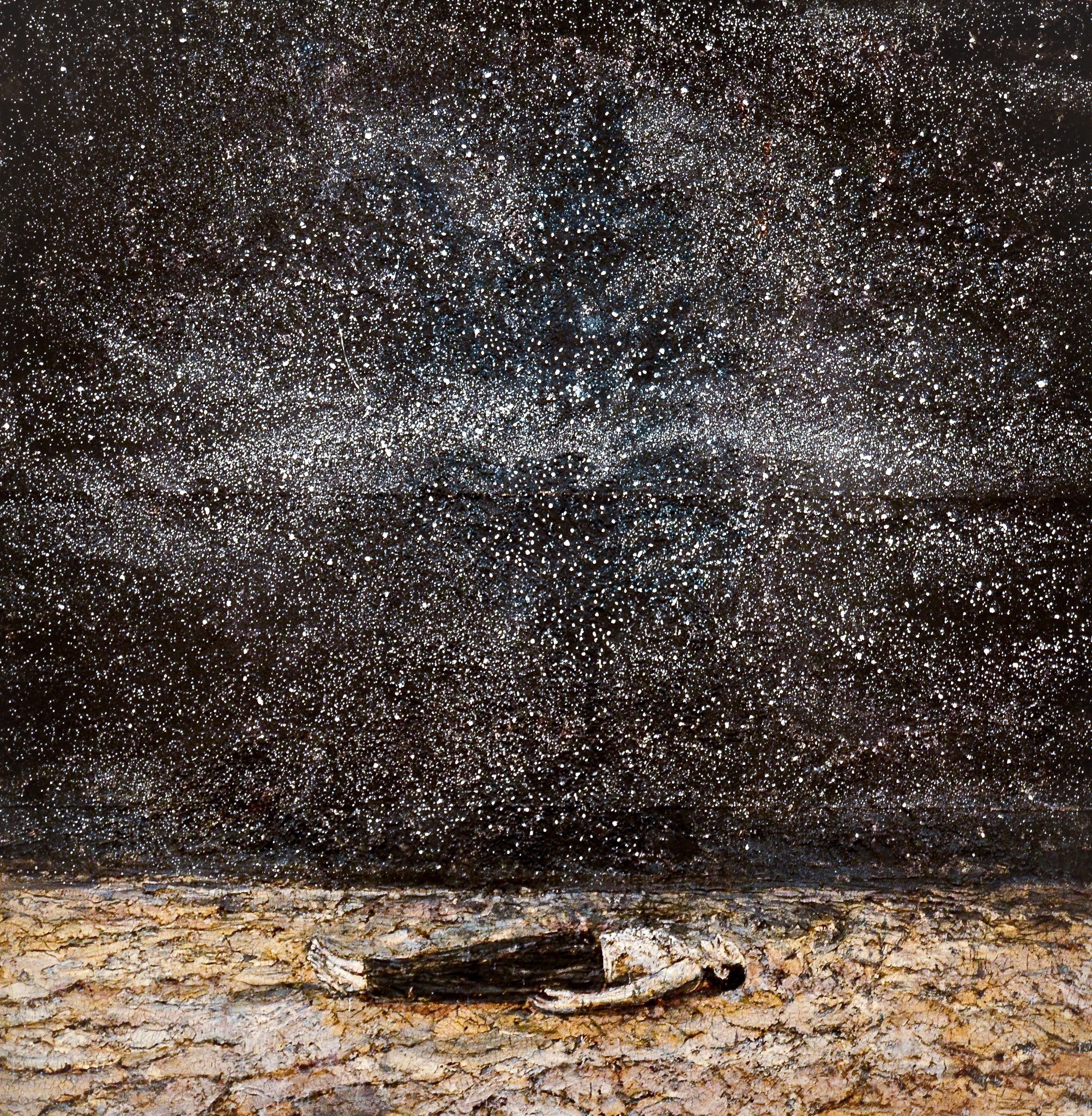 «Las célebres órdenes de la noche», cuadro de Anselm Kiefer perteneciente a perteneciente a la Colección del Museo Guggenheim Bilbao