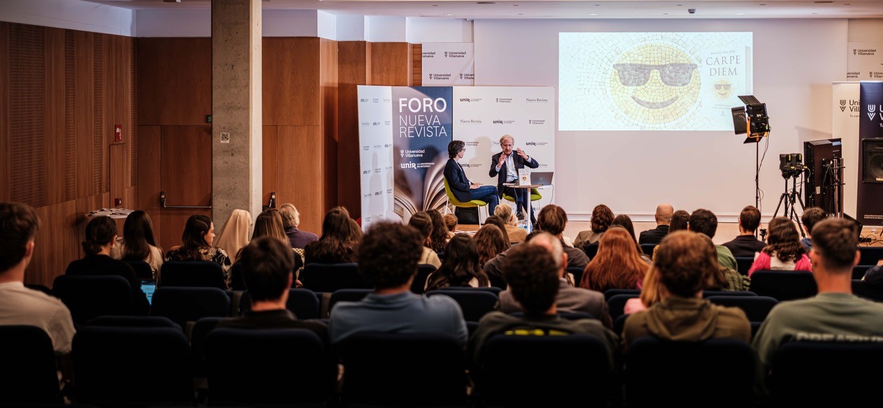 Emilio del Río en su paso por el Foro Nueva Revista. Foto: Federico Marín Bellón
