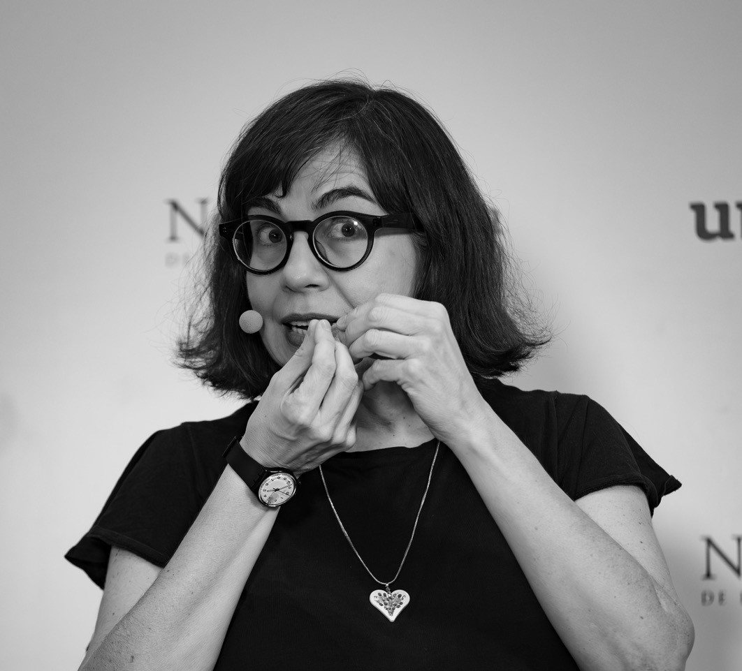 Mercedes Cebrián, muy expresiva durante toda la sesión.