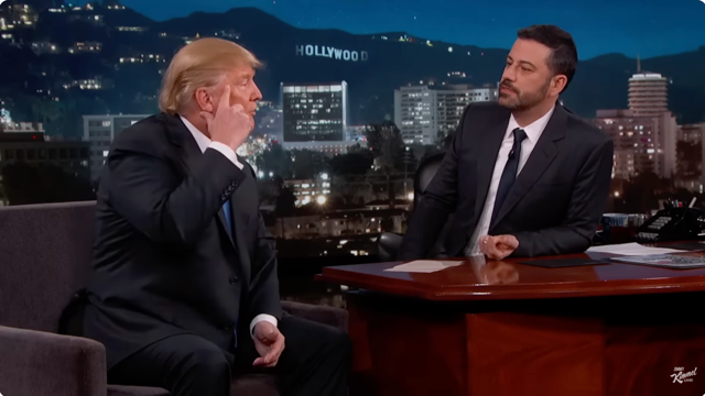 Donald Trump, en una visita al programa de Jimmy Kimmel, hace diez años. © Jimmy Kimmel Live / YouTube