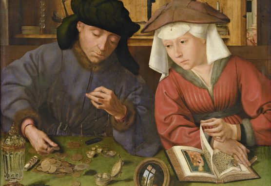 El cambista y su mujer (1514), de Quentin Metsys.