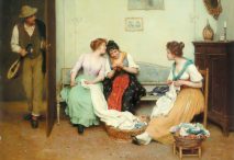 «The Friendly Gossips», (1901). de Eugene de Blass.