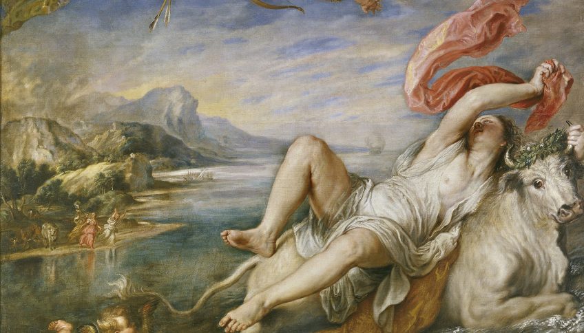 El rapto de of Europa, de Peter Paul Rubens: 1628. En el Museo Nacional del Prado.