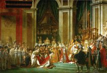 Coronación de Napoleón. Museo del Louvre. Dominio público vía Wikimedia Commons