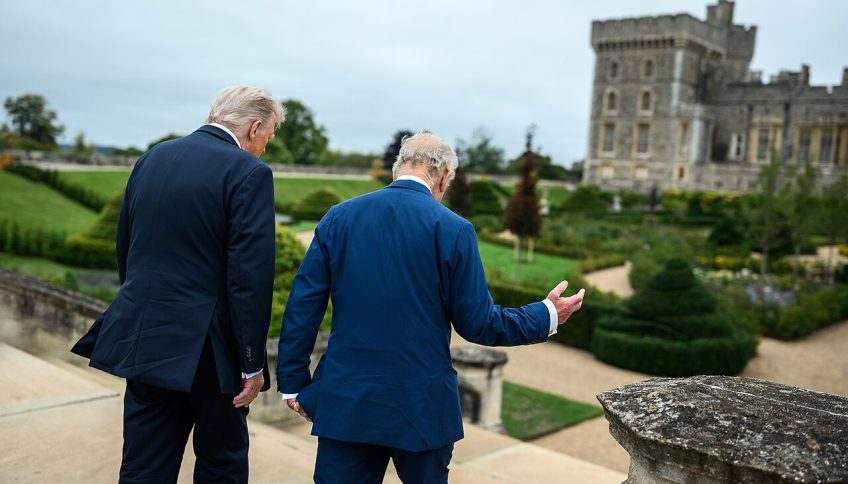 Carlos III y Donald Trump en 2025. © La Casa Blanca. Dominio público. Archivo de Wikimedia Commons