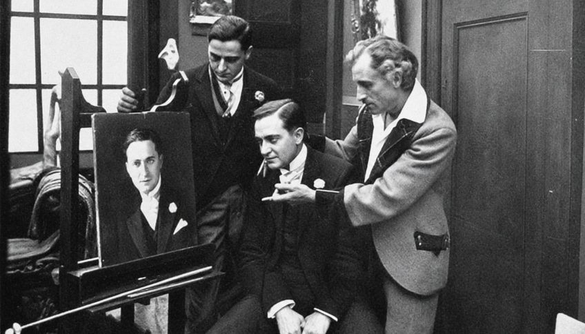 Imagen restaurada de la película El retrato de Dorian Grey, de 1915. © Thanhouser Company, dominio público, vía Wikimedia Commons. Una historia sobre la búsqueda de la eterna juventud.