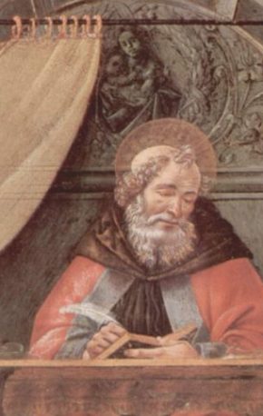 Detalle de la obra «San Agustín en su celda», de Sandro Botticelli. Archivo en Wikimedia Commons con licencia PD-Art (Yorck Project)