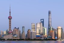 Panorama de cuatro segmentos de Pudong, Shanghái
