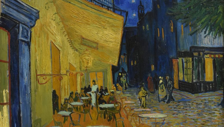 «Terraza de café por la noche» de Vincent van Gogh