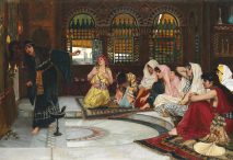 «Consultando el oráculo», de John William Waterhouse. Dominio público, vía Wikimedia Commons.