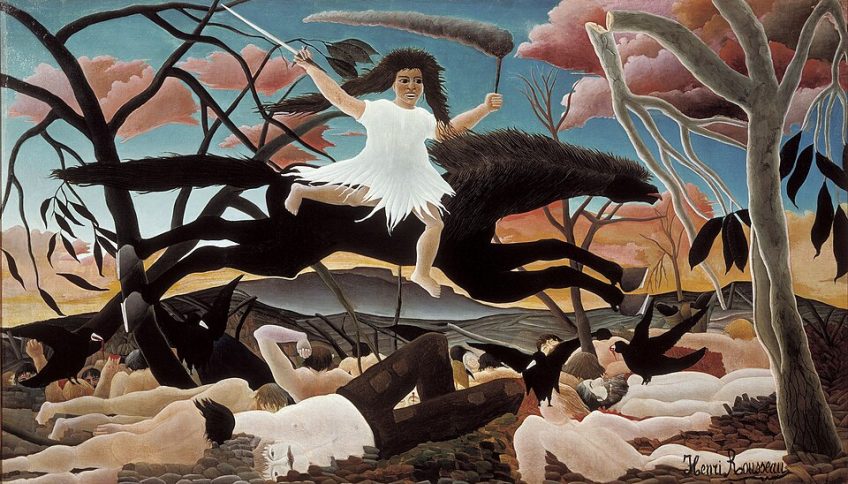 La guerra, obra de Henri Rousseau
