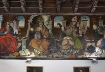 Pintura mural de los Padres de la Iglesia en la Sala de Grados de la Universidad de Osuna