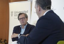 Fernando Vallespín, en su conversación con José Cepeda en el Foro Nueva Revista. Foto: Rafael Mora